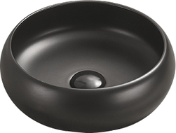Mexen Lola countertop washbasin 36 x 36 cm, matte black - 22213685
