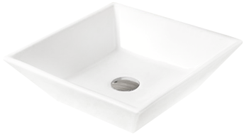 Mexen Pola countertop washbasin 41 x 41 cm, white - 22224100