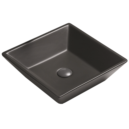 Mexen Pola countertop washbasin 41 x 41 cm, Black matt - 22224185