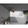 Mexen Next 1-wing shower screen 70 x 150 cm, graphite, rose gold - 895-070-000-00-40-60