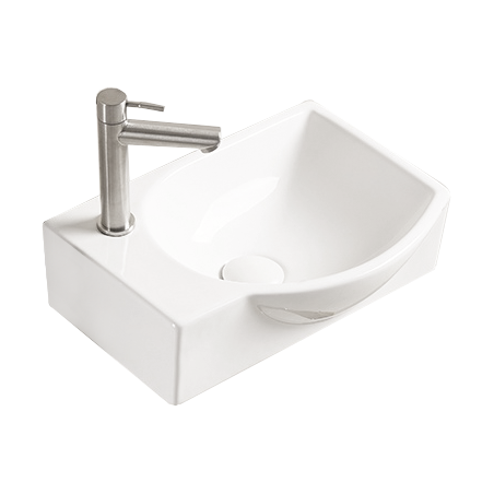 Mexen Mista countertop washbasin right 40 x 28 cm, white - 22174000R