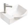 Mexen Mista countertop washbasin right 40 x 28 cm, white - 22174000R