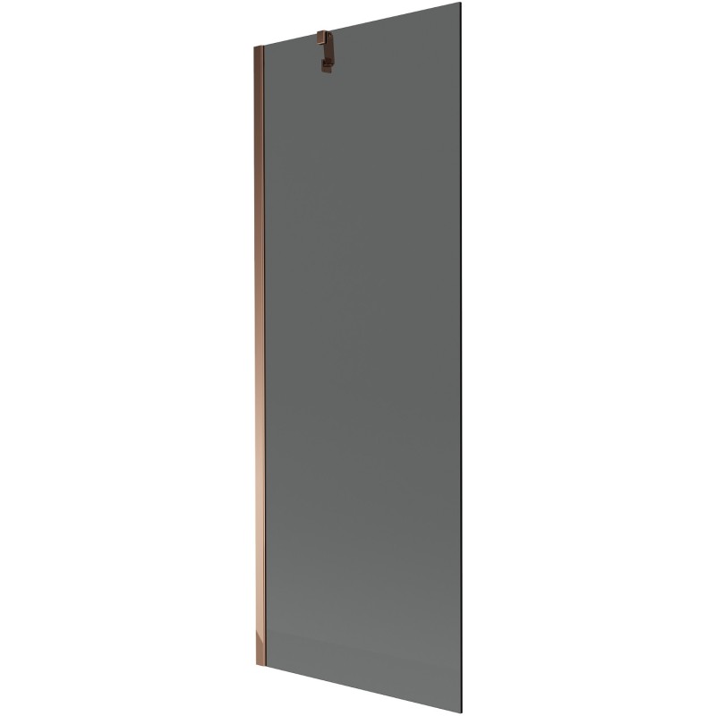 Mexen Next 1-pane bathtub screen 70 x 150 cm, graphite, rose gold - 895-070-000-00-40-60