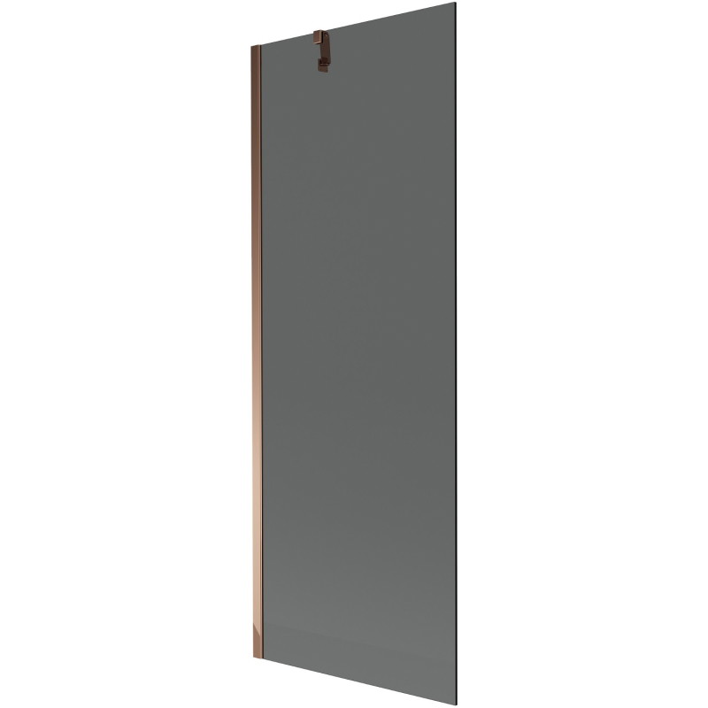 Mexen Next 1-panel bathtub screen 70 x 150 cm, graphite, rose gold - 895-070-000-00-40-60