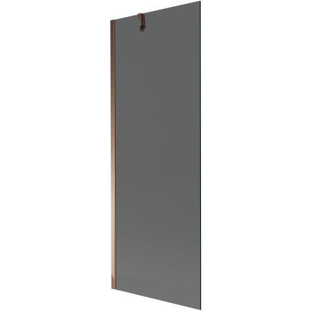 Mexen Next 1-pane bathtub screen 70 x 150 cm, graphite, rose gold - 895-070-000-00-40-60