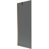 Mexen Next 1-panel bathtub screen 70 x 150 cm, graphite, rose gold - 895-070-000-00-40-60