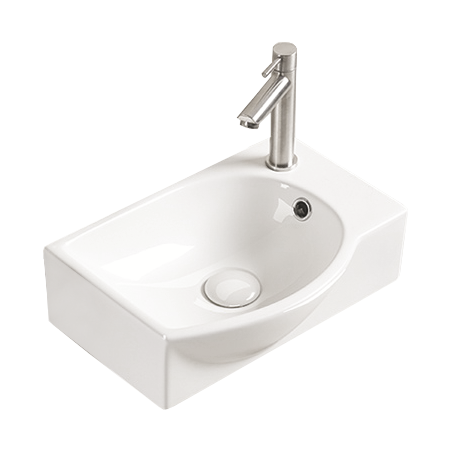 Mexen Mista countertop basin left 40 x 28 cm, white - 22174000L
