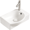 Mexen Mista countertop basin left 40 x 28 cm, white - 22174000L