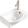Mexen Mista left countertop washbasin 40 x 28 cm, white - 22174000L