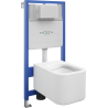 Mexen Elis WC Concealed Set Fenix Slim Frame with WC Bowl, White Gloss - 6103391XX00