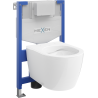 Mexen Carmen WC Concealed Set Fenix XS-F Frame with WC Bowl, Glossy White - 6803388XX00