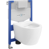 Mexen flush-mount Felix XS-F toilet frame and bowl set Carmen, White - 6803388XX00