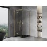Mexen Mist-H T Pivot Shower Enclosure Left 70 x 70 cm, Transparent, Gold - 8A5T-070-070-50-00-L