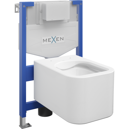 Mexen Concealed WC Set Fenix XS-F with Elis WC Pan, White Gloss - 6803391XX00