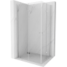 Mexen Lima Duo Foldable Shower Cabin 90 x 70 cm, Transparent, Chrome - 856-090-070-02-00