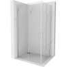 Mexen Lima Duo Foldable Shower Cabin 90 x 80 cm, Transparent, Chrome - 856-090-080-02-00