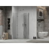 Mexen Lima Duo Foldable Shower Cabin 90 x 80 cm, Transparent, Chrome - 856-090-080-02-00