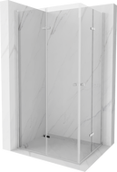 Mexen Lima Duo folding shower cubicle 100 x 80 cm, Transparent, Chrome - 856-100-080-02-00