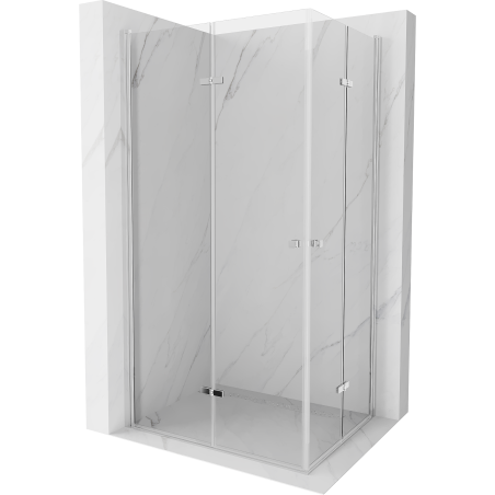 Mexen Lima Duo folding shower cubicle 100 x 90 cm, Transparent, Chrome - 856-100-090-02-00