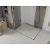 Mexen Lima Duo Folding Shower Cabin 80 x 70 cm, Transparent, Gold - 856-080-070-50-00-02
