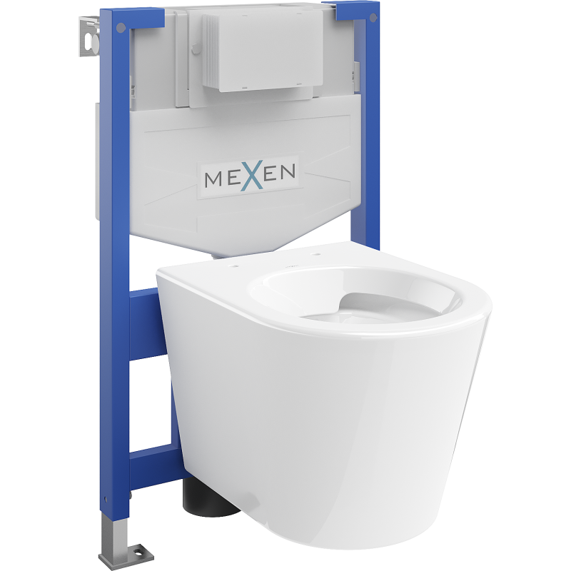 Mexen Rico WC Concealed System Fenix XS-F Frame with WC Bowl, White Gloss - 6803372XX00