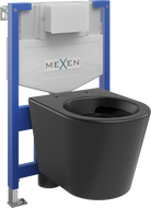 Mexen concealed WC frame set Fenix XS-F with Rico WC bowl, black matte - 6803372XX85