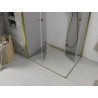 Mexen Lima Duo Folding Shower Cabin 90 x 80 cm, Transparent, Gold - 856-090-080-50-00-02