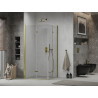 Mexen Lima Duo Folding Shower Cabin 90 x 80 cm, Transparent, Gold - 856-090-080-50-00-02