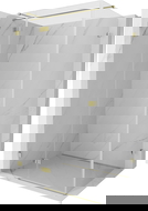 Mexen Lunar T left-side hinged shower cabin 85 x 80 cm, transparent, gold - 834T-085-080-50-00-L