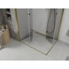 Mexen Lima Duo folding shower enclosure 100 x 90 cm, transparent, gold - 856-100-090-50-00-02