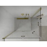 Mexen Lima Duo folding shower cabin 100 x 90 cm, transparent, gold - 856-100-090-50-00-02