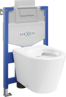 Mexen flush-mount Felix XS-U toilet frame and bowl set Rico, White - 6853372XX00