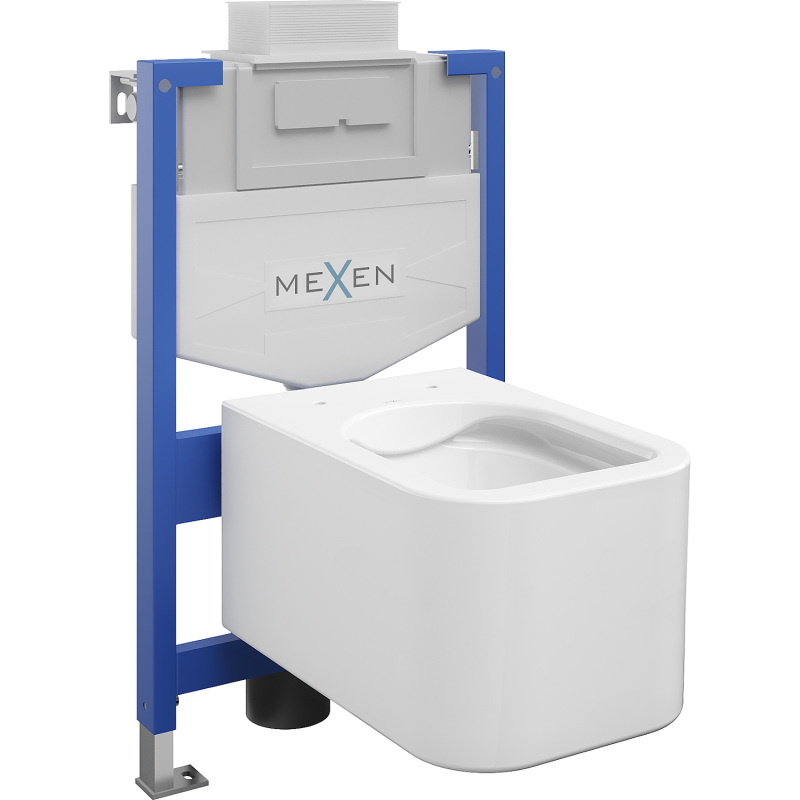 Mexen Elis concealed WC set Fenix XS-U frame with WC bowl, white gloss - 6853391XX00