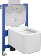 Mexen flush-mount Felix XS-U toilet frame and bowl set Elis, White - 6853391XX00