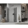Mexen Lima Duo folding shower cubicle 90 x 80 cm, Transparent, Black - 856-090-080-70-00-02