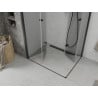 Mexen Lima Duo folding shower cabin 100 x 90 cm, transparent, black - 856-100-090-70-00-02
