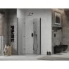 Mexen Lima Duo folding shower cabin 100 x 90 cm, transparent, black - 856-100-090-70-00-02