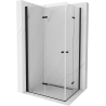 Mexen Lima Duo folding shower cubicle 100 x 90 cm, Transparent, Black - 856-100-090-70-00-02