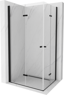 Mexen Lima Duo folding shower cabin 100 x 90 cm, transparent, black - 856-100-090-70-00-02