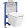 Mexen concealed WC set Fenix XS-U with Cube WC bowl and soft-close seat, white gloss - 68530924000