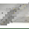 Mexen Lima Duo folding shower cubicle 100 x 90 cm, Transparent, Gold + shower tray Flat - 856-100-090-50-02-4010G