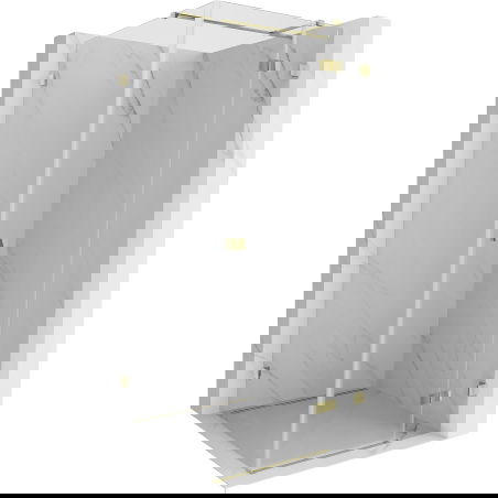 Mexen Lunar T right-hinged shower cabin 90 x 90 cm, transparent, gold - 834T-090-090-50-00-P