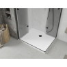 Mexen Lima Duo Folding Shower Cabin 80 x 70 cm, Transparent, Black + Flat Shower Tray - 856-080-070-70-02-4010B
