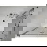 Mexen Lima Duo folding shower cubicle 100 x 90 cm, Transparent, Black + shower tray Flat - 856-100-090-70-02-4010B