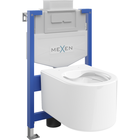 Mexen flush-mount Felix XS-U toilet frame and bowl set Sofia, White - 6853354XX00