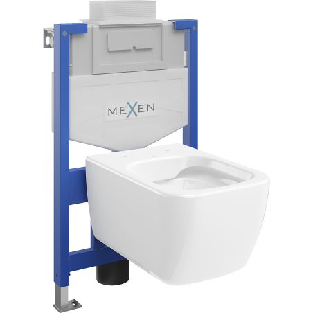 Mexen concealed toilet set Fenix XS-U with Stella toilet bowl, white gloss - 6853368XX00