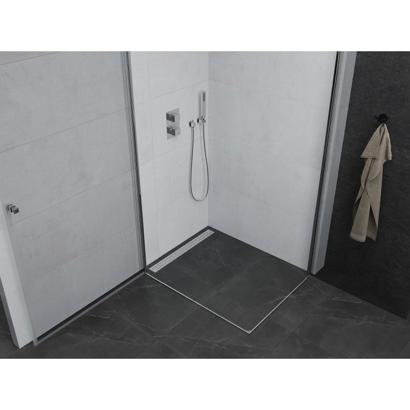 Mexen Pretoria Duo pivot shower cabin 80 x 70 cm, transparent, chrome - 852-080-070-02-00