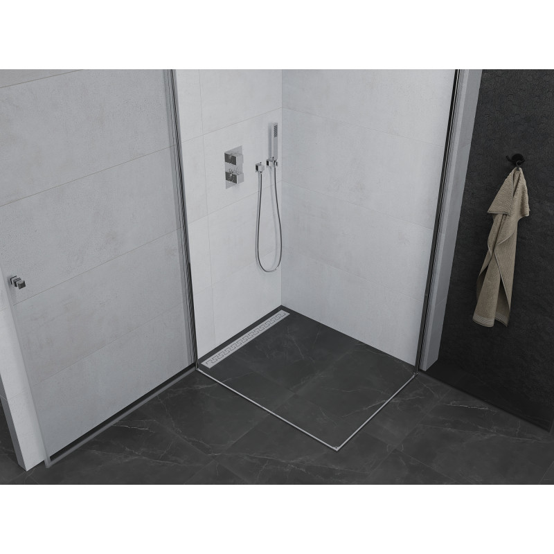 Mexen Pretoria Duo Swing Shower Enclosure 80 x 70 cm, Transparent, Chrome - 852-080-070-02-00
