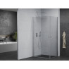 Mexen Pretoria Duo Swing Shower Enclosure 80 x 70 cm, Transparent, Chrome - 852-080-070-02-00