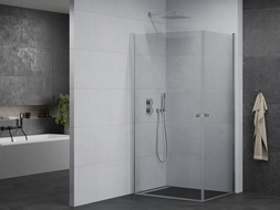 Mexen Pretoria Duo pivot shower cabin 80 x 70 cm, transparent, chrome - 852-080-070-02-00